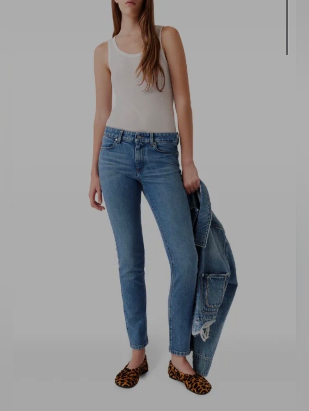 Stella McCartney Distressed Blue Denim Jeans Med Wash Med Rise Italy   29